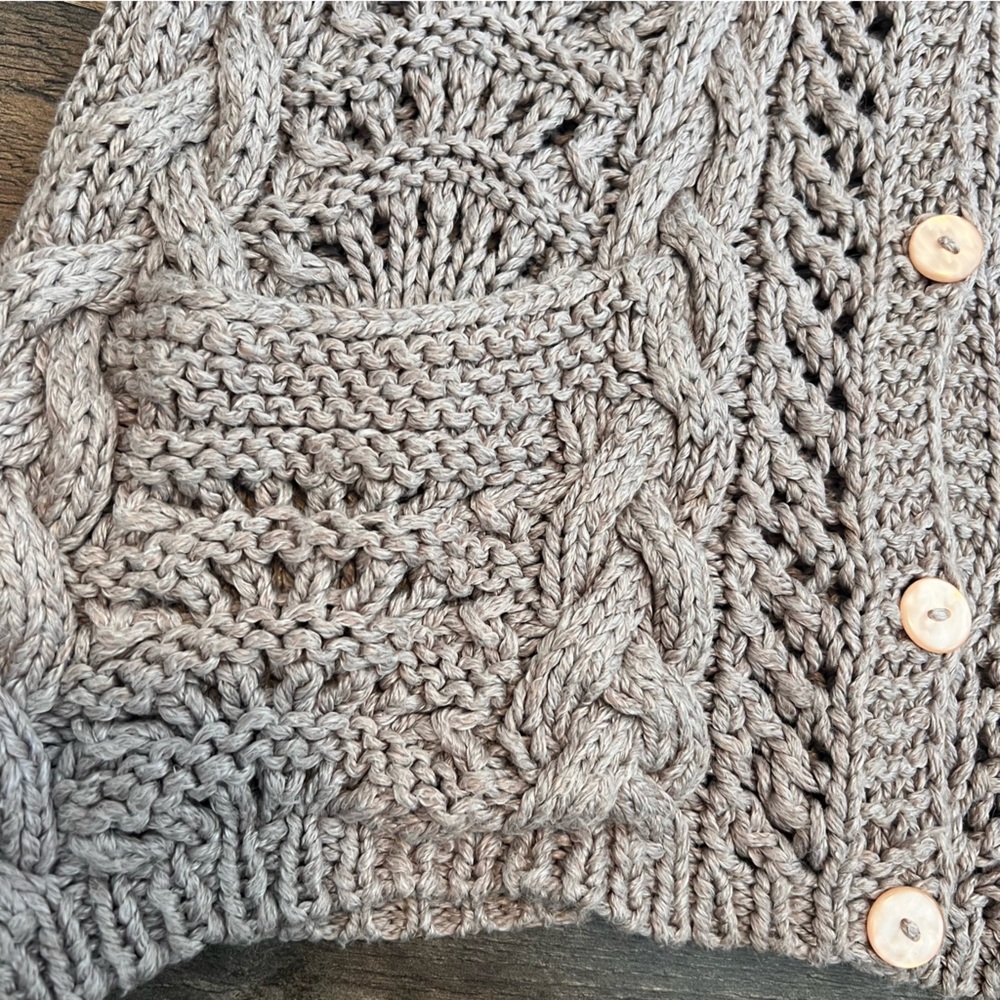 Yarnworks | Button Down Knitted Cardigan Sweater - Picture 3 of 8